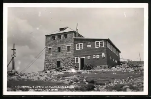 AK Fischerhütte am Hochschneeberg, D. u. Ö. A. V. Sektion Ö. T. K. Wien