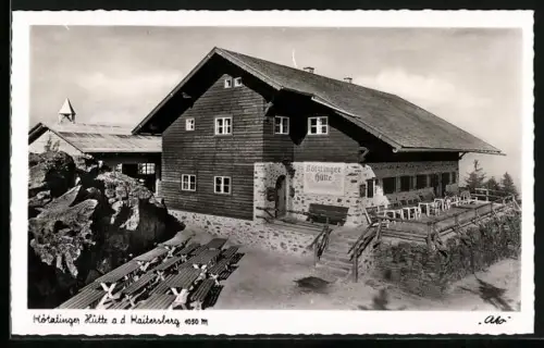 AK Kötzinger Hütte auf dem Kaitersberg