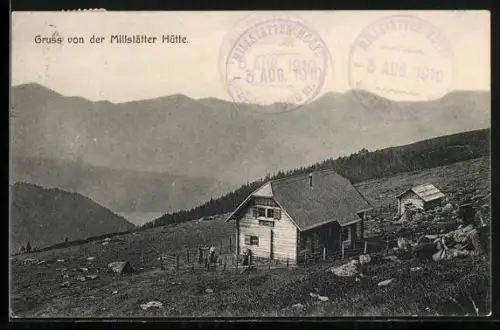 AK Millstätter Hütte, Blick ins Tal