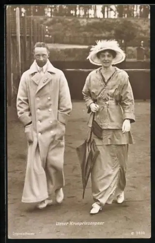 AK Kronprinzessin Cecilie und Kronprinz Wilhelm von Preussen