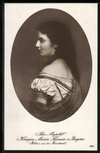 AK Portrait von Königin Maria Therese von Bayern