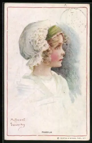 Künstler-AK Millicent Sowerby: Pamela mit Mütze