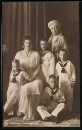 AK Kronprinz Wilhelm von Preussen, Kronprinzessin Cecilie, Kaiserin Auguste Viktoria