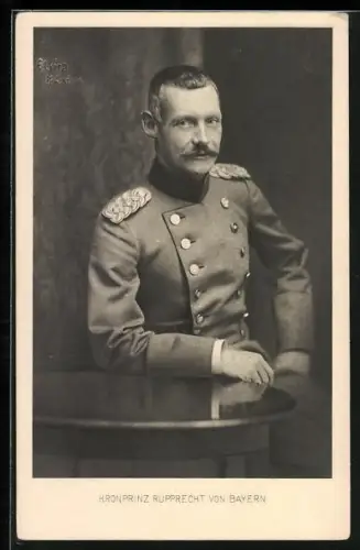 AK Portrait von Kronprinz Rupprecht von Bayern in Uniform