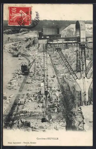 AK Euville, Les Carrieres, Steinbruch