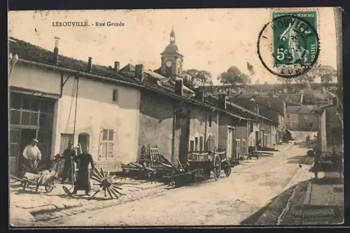 AK Lérouville, Rue Grande, Strassenpartie