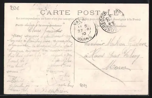 AK Mandres /Meuse, Strassenpartie mit Soldaten