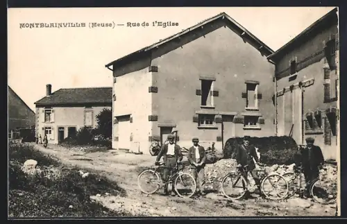 AK Montblainville /Meuse, Rue de l`Eglise, Strassenpartie