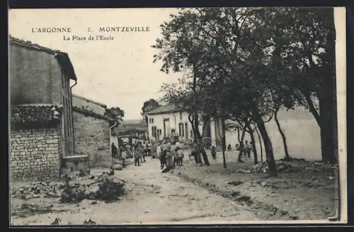 AK Montzeville /Argonne, La Place de l`Ecole