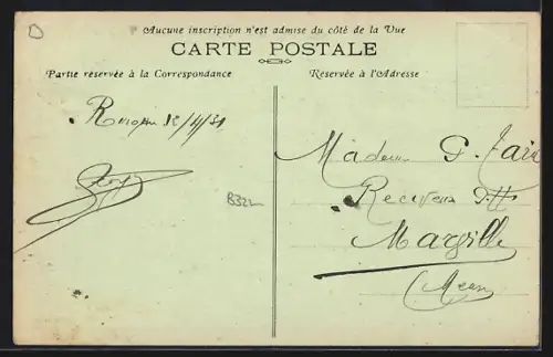AK Romagne-sous-Montfaucon /Meuse, Une rue, Strassenpartie