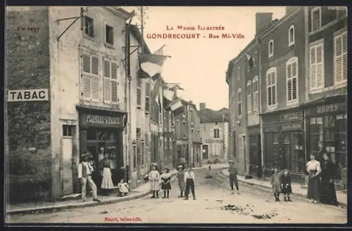 AK Gondrecourt, Rue Mi-Ville