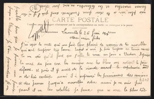 AK Lerouville, Rue Nationale vers la Poste