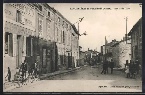 AK Savonnières-en-Perthois, Rue de la Gare