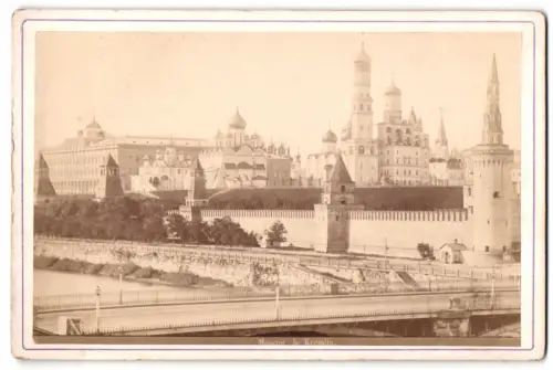 Fotografie unbekannter Fotograf, Ansicht Moskau, Blick auf den Kremel