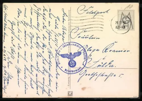 AK Fliegenpilz und Zwerg lassen einen Frosch ins Wasser springen