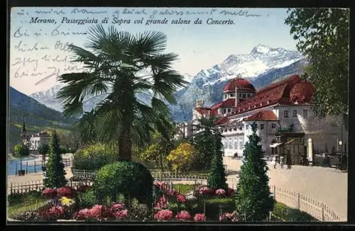 AK Merano, Passeggiata di Sopra col grande salone da Concerto