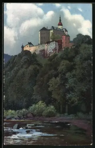 Künstler-AK C.E.Morgenstern: Friedland / Frydlant, Schloss Friedland