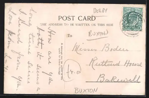 Foto-AK Buxton, Dress Circle and Stalls, Panorama