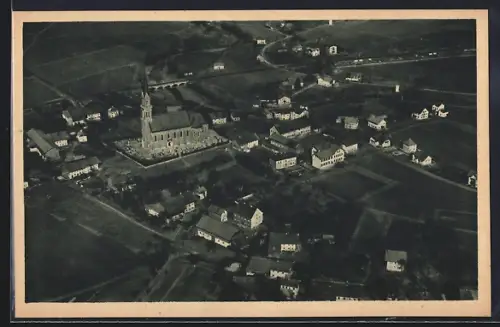 AK Übersee, Gesamtansicht vom Flugzeug aus