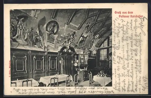 AK Passau, Gasthaus im Ratskeller