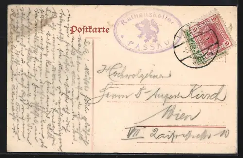 AK Passau, Gasthaus im Ratskeller