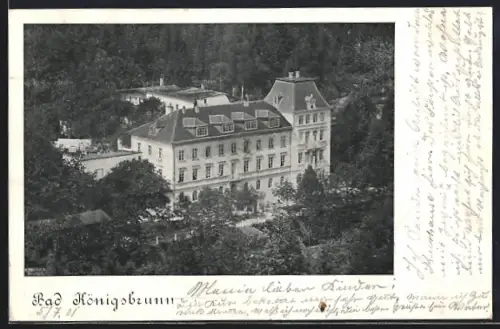 AK Bad Königsbrunn, Ortsansicht aus der Vogelschau