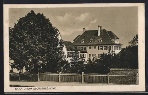 AK Georgensgmünd, Sanatorium, Ansicht v. d. Strasse