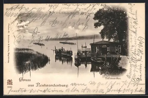 AK Neubrandenburg, Anlegestelle vom Tollense-See