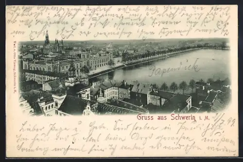 AK Schwerin / Mecklenburg, Ortsansicht
