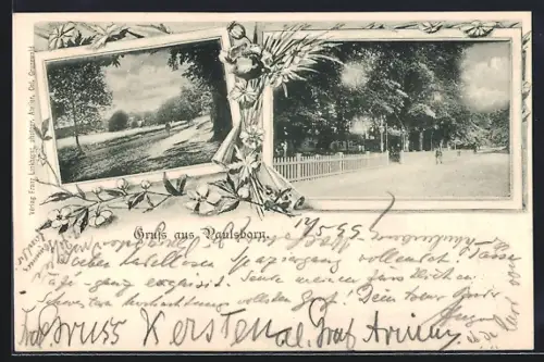 AK Berlin-Grunewald, Paulsborn, Partien im Ort