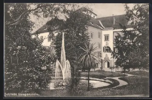 AK Orsingen-Nenzingen, Ansicht vom Schloss Langenstein
