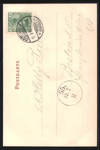 AK Osterode a. H., Strassenpartie am Kreishaus