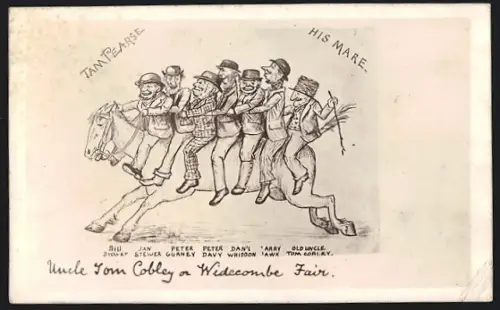 Künstler-AK Widecombe, Tam Pearse His Mare