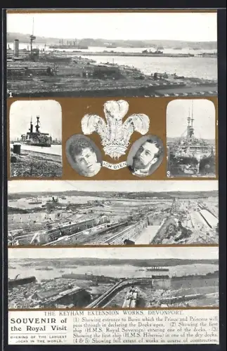 AK Devonport, Keyham Extension Works, Royal Visit