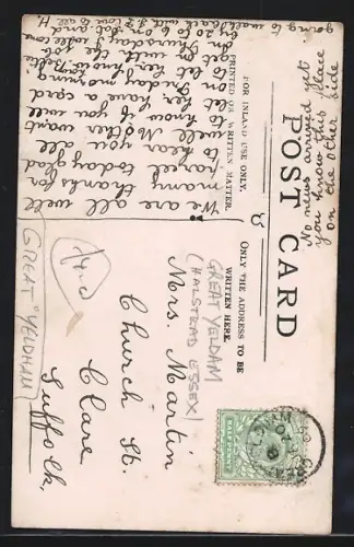 Foto-AK Great Yeldham, Panorama