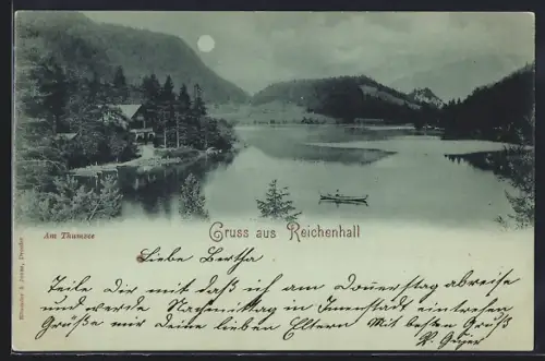 Mondschein-AK Reichenhall, Am Thumsee