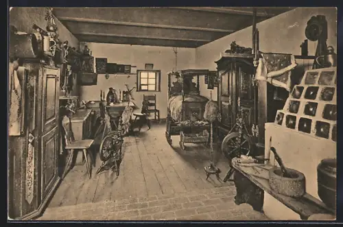 AK Görlitz, kaiser Friedrich-Museum, in der Oberlausitzer Bauernstube