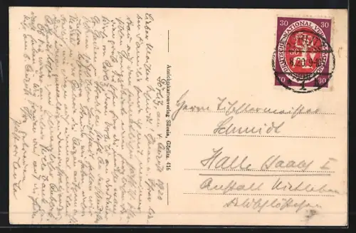 AK Görlitz, Kreuzkirche mit Innerem