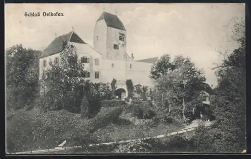 AK Oelkofen, Schloss Oelkofen mit Strasse