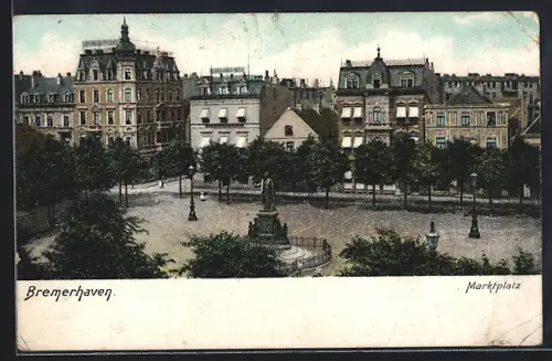 AK Bremerhaven, Blick auf den Marktplatz