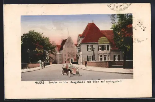 AK Moers, Brücke an der Haagstrasse mit Blick auf Amtsgericht