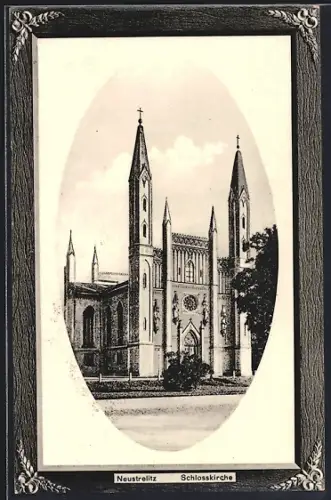 AK Neustrelitz, Sicht auf die Schlosskirche