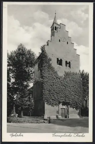 AK Gehrden, Evangelische Kirche mit Denkmal