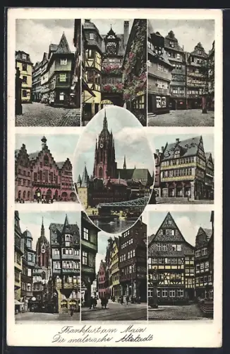 AK Frankfurt a. M., Altstadt, Ortspartien