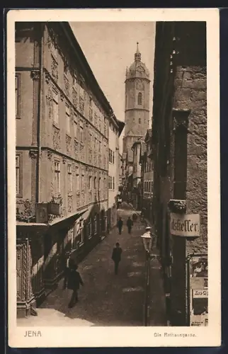 AK Jena, Partie am Ratskeller in der Rathausgasse
