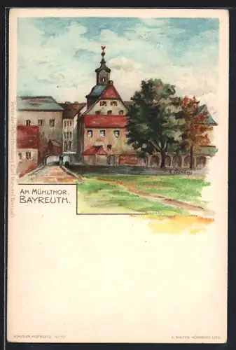 Lithographie Bayreuth, Am Mühlthor