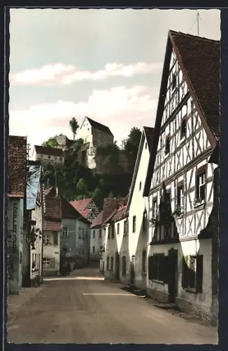 AK Pottenstein /Fränk. Schweiz, Partie in der Fischergasse