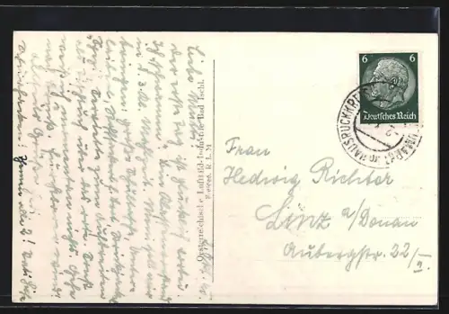 AK Peuerbach, Gesamtansicht vom Flugzeug aus