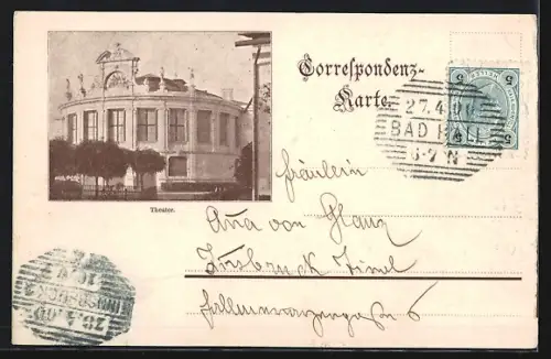 AK Bad Hall, Hotel Erzherzog Karl