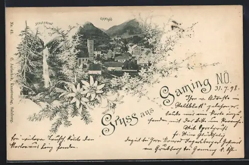 AK Gaming, Ortsansicht und Schleierfall